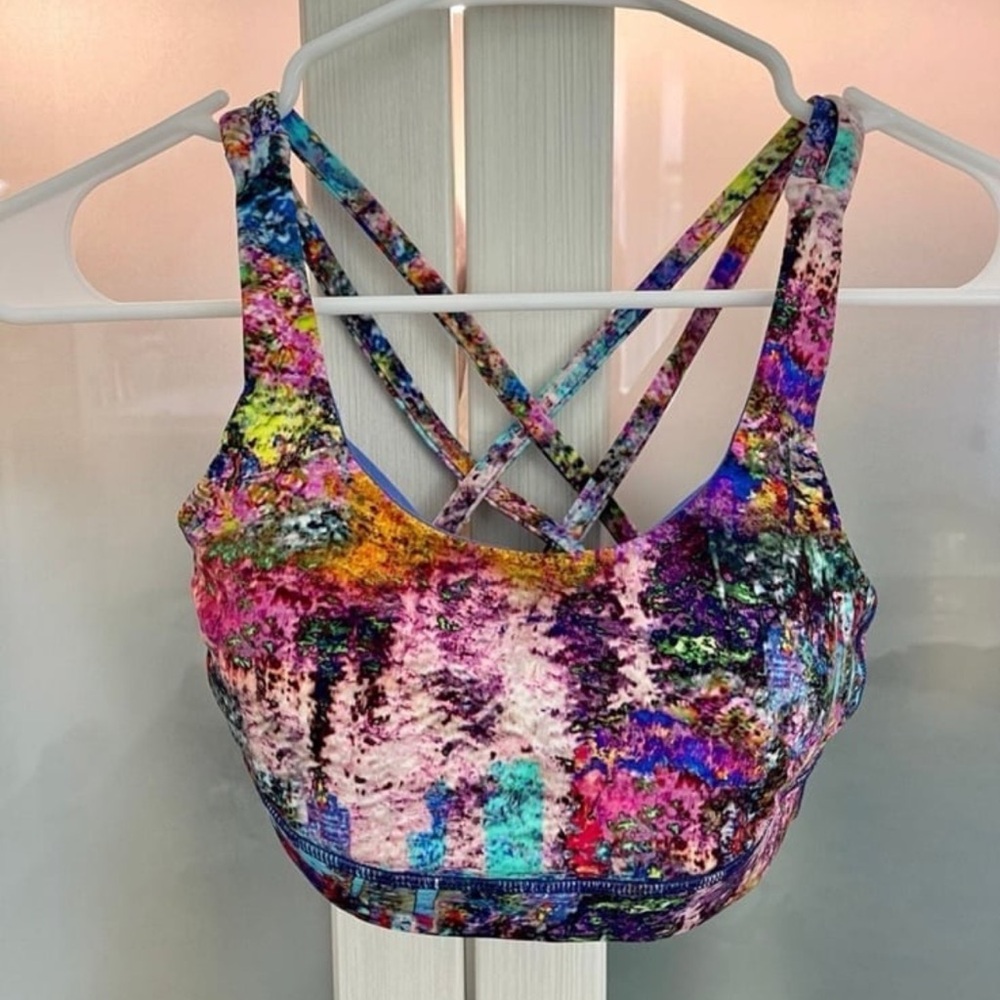 Lululemon energy bra Monet electric jungle multi ECJM size:2